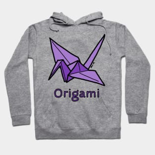 Origami Crane Japanese design in color Hoodie